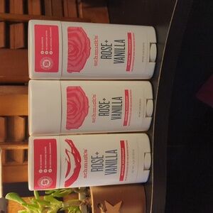 Schmidt's Rose & Vanilla Natural Deodorant Lot Of 3 Coconut Oil 3.25 OZ NEW